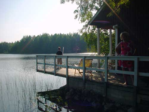 summer cottages in skandinavia - trekking, fishing, swimming and sauna holidays - vacations in your own cottage in south east Finland - a summer home at Penttil&auml; Gardens