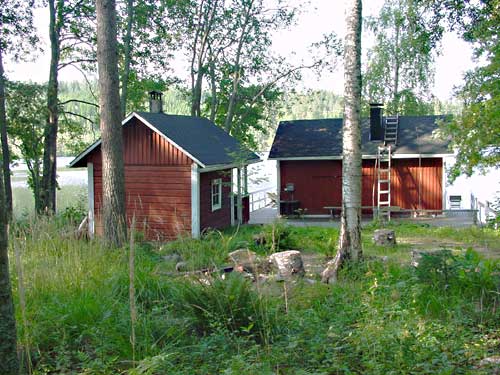 summer cottages in skandinavia - trekking, fishing, swimming and sauna holidays - vacations in your own cottage in south east Finland - a summer home at Penttil&auml; Gardens